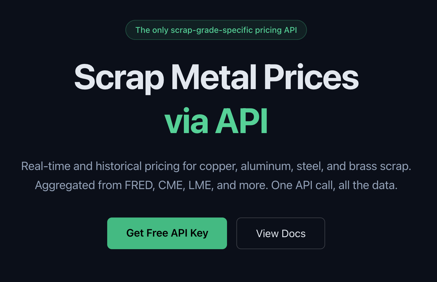 ScrapMetal API